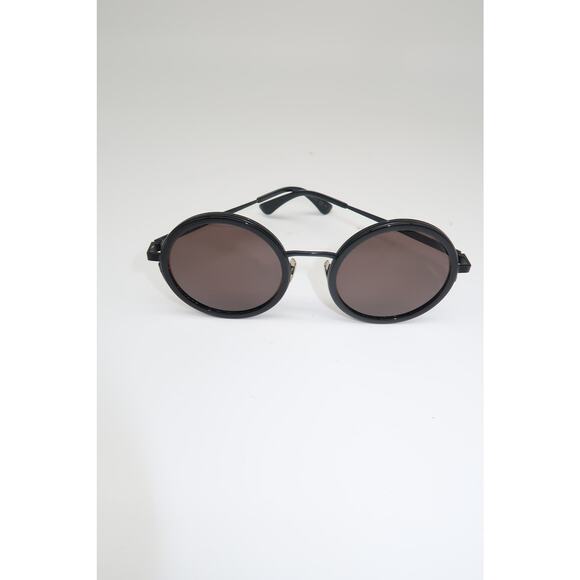 Saint Laurent SL 136 COMBI-002 Round Unisex Sunglasses in Black